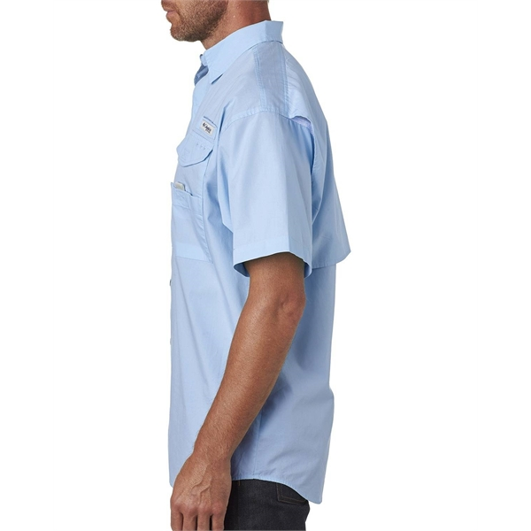 light blue columbia shirt